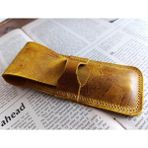 Crazy Hors Hakiki Deri El Emeği Özel Kalemleriniz Için Kalemlik Kalem Kutu 27 cm 6 cm Xe6 - Taba