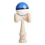 Crazy huayi Kendama Kraze Kayın Ağacı Oyuncak - Ekstra İp (Mavi&Siyah&Beyaz)