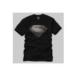 Crazy Man Of Steel Black Logo Erkek Tişört