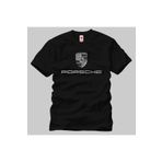 Crazy Porsche Black Logo Erkek Tişört