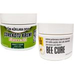 Crazy Shopping Çörek Otu Kremi Orta Boy 100 ml Krem + Bee Cure Krem 150 ml / Sırt Bel Kas Diz Dirsek Iskelet Agrilarina Masaj Seti - 1Paket