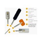 Crazy Shops Cleantech 2-In-1 Glass Cleaner Shower Squeegee With Washable Microfiber Pad And Space-Saving Foldable Handle - Option-1