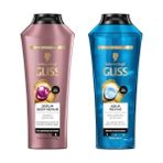 Crazy Shops Gliss Şampuan Seti (Serum Deep Repair ve Aqua Revive, 2 x 400 Ml) - Option-1