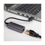 Crazy Shops Unitek Usb-C Gigabit Ethernet Adaptörü │ USB Tip C Lan Ethernet 10/100/1000 Mbps Dönüştürücü│ USB 3.0 5 Gbps │ Alüminyum, Kablo 12 cm │ Neztweradapter Win, Mac, Linux│plug&play - 0 - Siyah - Option-1