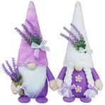 CRCZK Bahar Gnome dekor peluş lavanta cüce süslemeleri ev İsveç Gnome hediyeler kadınlar için el yapımı mor mutfak dekor bahar kademe tepsi dekor İskandinav Tomte Elf bebek masa süsleri için
