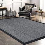 Crea 80x150 cm Ando Bordürlü Gri Halı