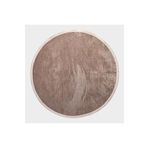 Crea Decolux Azade 8201 Bej Daire Özel Kaymaz Tabanlı Pamuk Dokuma Kilim, Bej, 80 x 80