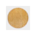 Crea Decolux Azade 8202 Sarı Daire Özel Kaymaz Tabanlı Pamuk Dokuma Kilim, Sarı, 120 x 120