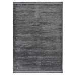 Crea Decolux Azade 8206 Antrasit Özel Kaymaz Tabanlı Pamuk Dokuma Kilim, Antrasit, 80 x 200
