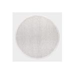 Crea Decolux Azade 8208 Beyaz Daire Özel Kaymaz Tabanlı Pamuk Dokuma Kilim, Beyaz, 100 x 100