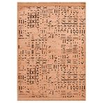 Crea Decolux Vena 8013 Hardal Özel Kaymaz Tabanlı Pamuk Dokuma Kilim, 160 x 230