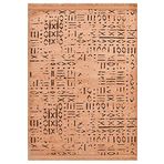 Crea Decolux Vena 8013 Hardal Özel Kaymaz Tabanlı Pamuk Dokuma Kilim, Hardal, 100 x 300