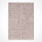 Crea Halı Rana Kahve Yıkakanabilir Kaymaz Kilim 6111 - 160x230 Sarı