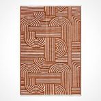Crea Halı Rana Terra Yıkakanabilir Kaymaz Kilim 6110 - 160x230 Turuncu