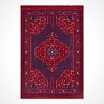 Crea Halı Sahra Bordo Etnik Desen Halı Sn02 - 120x180