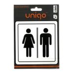 Crea Unıqo Uyarı Etiketi - Kadın Erkek Figürlü 2'li 1402