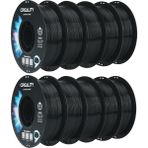 Creality Cr-Petg Filament 1.75MM 10KG, 3D Yazıcı Filament Petg Vakum Paketleme, Siyah 10*1kg Makara