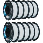 Creality Petg Filament 1,75 Mm, 3D Yazıcı Filamenti, Cr-Petg, ±0,02 mm Boyutsal Doğruluk, Yüksek Baskı Kararlılığı, Beyaz, 10'lu Paket