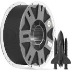 Creality Ppa-Cf 3D Yazıcı Filamenti 1 Kg, %15 Karbon Fiberli Yüksek Performanslı Naylon, Yırtılmaya Karşı Dayanıklı, Isıya Dayanıklı ve Bozulmasız, Siyah