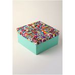 CREAPACK Hediye Kutusu, Modern Şekiller, Eğlenceli Tasarım, Premium Paketleme Kutusu, 26x26x13 cm