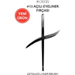 Cre'Ars Açılı Eyeliner Fırçası #113 Renkli Makyaj Fırçası 1 Parça Profesyonel Kullanım İçin