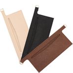 CREATCABIN 3 adet 3 renkli cüzdan düzenleyici parça mini el çantası iç astar keçe yumuşak el çantası ayırma çantası iç tadilat seti D halkalı Crossbody Sarah cüzdanlar için 23,5 x 8 cm