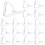CREATCABIN 46 adet masa örtüsü mandalı, plastik, şeffaf, piknik masası, masa örtüsü, dış mekan, kamp, piknik, düğün, parti, etkinlik, mutfak için, 44 x 55 x 12 mm