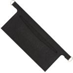 CREATCABIN Keçe Cüzdan Ekleme El Çantası Astar Düzenleyici Siyah Yumuşak Debriyaj Çantası Bölücü Cep İçi Dönüştürme Kiti D Halkalı Crossbody Sarah Çanta Kadın Aksesuarları 22 x 7 cm