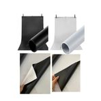 CreateFol Çift Taraflı Ürün Çekim Fotoğraf Fonu siyah ( 70cm x 1 metre )
