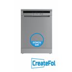 CreateFol Gumus Gri Kendinden Yapışkanlı BULAŞIK MAKİNESİ Kaplama Folyosu 70X100