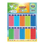 CreaTiket 1150 Eğitici Çarpım Tablosu Kabartmalı Etiket