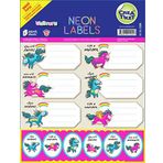 CreaTiket 1244 Çıkartmalı Neon Defter Unicorn Etiket