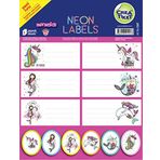 CreaTiket 1247 Çıkartmalı Neon Defter Mermaids Etiket