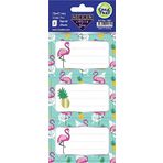 CreaTiket 1281 Yaldizli Neon Flamingo Etiket