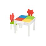CREATİVE GAMES LE.GO Duplo Uyumlu 2 Sandalyeli 87 Parça Bloklu Mega Aktivite Masası