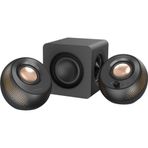 Creative Pebble X Plus Siyah 2.1 15W USB-C Bluetooth 5.3 RGB Aydınlatmalı Masaüstü Multimedya Hoparlör Seti