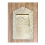 Creativehome Ottoman Gold Seccade Ve Çantası, Takım, Çift Taraflı Kadife, El Yapımı, Lüks, Kaymaz Taban, Çeyizlik S-OTT-G3