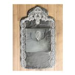Creativehome Sude Gümüş Seccade Ve Çantası, Takım, Kadife, Kalın Ve Yumuşak,el Yapımı,lüks,kaymaz Taban,çeyiz,1cm S-SUD-SI2