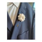 CREATİVESHOP Ortanca Damat Sağdıç Yaka İğnesi, Damat Yaka Çiçeği, Düğün Aksesuarları, Yaka İğnesi