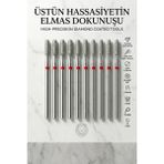 Creatividad Solutions 10'lu Yumuşak Elmas Freze Ucu Seti - Protez Tırnak Kalıcı Oje Manikür ve Hobi Tesbih 882/031R