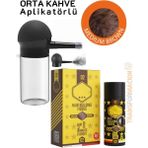 Creatividad Solutions Aplikatörlü Saç Dolgunlaştırıcı Fiber Topik Toz Orta Ton Kahverengi 721500