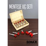 Creatividad Solutions Menteşe Uç Seti Ahşap Freze Bıçağı Yuvarlak Panc 5 Adet Çantalı Takım 721696