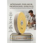 Creatividad Solutions Orta Sert Polisaj Keçesi 6X60 60 Katlı 150MM - Pamuk Bez Disk Metal Parlatma Keçesi 723116