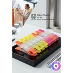 Creatividad Solutions Premium 12'li Silikonlu Mandal Seti – Hassas Kıyafet Koruyucu & İz Yapmayan Tasarım