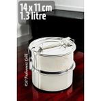 Creatividad Solutions Sefer Tası Yemek Kabı Paslanmaz Çelik 2 Katlı 14 cm 1.3 Litre 721365