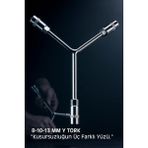 Creatividad Solutions Y-Tipi 3'lü Lokma Anahtar - Yüksek Mukavemetli Krom Vanadyum Çelik - Bisiklet ve Motor Bakım Kiti 722688