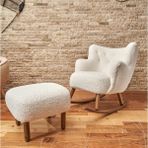 Creatizm Home Daisy Salıncak Koltuk ve Puf Takım, Emzirme Koltuğuu, Anne Koltuğu
