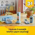 Creator 3'Ü 1 Arada Telefon 31174 – 8 Yaş Üzeri Çocuklar Için 1980'Ler Veya 2000'Ler Modeli Olarak İnşa Edilebilen Nostaljik Oyuncak Yapım Seti, Eğlenceli Hediye Fikri (383 Parça)
