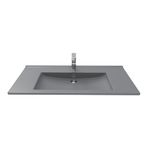 Creavit 100 cm Su Mat Antrasit Etajerli Lavabo