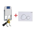 Creavit 2'li Set Gömme Rezervuar Seti 8 cm GR5001+GP7002.3